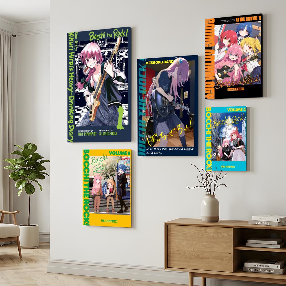 Live Rock - Famous Anime B-Bocchi The R-Rock Framed