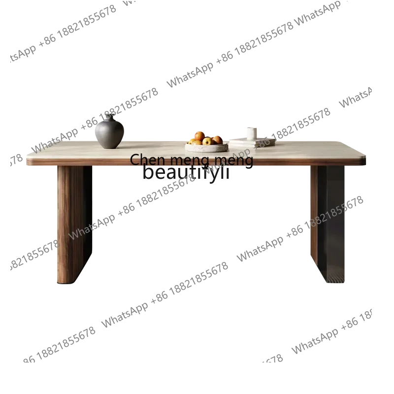 Travertine rock slab dining ta - Live Rock recension och pris