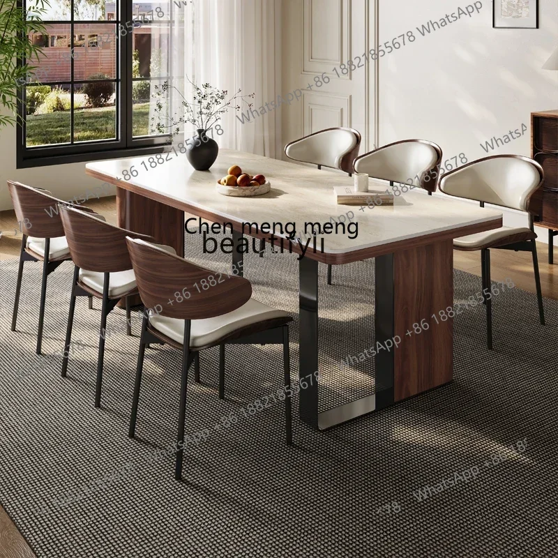 Travertine rock slab dining ta - Live Rock recension och pris