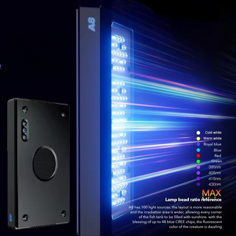 LED Full Spectrum WiFi App Sma - Reef Aquarium recension och pris
